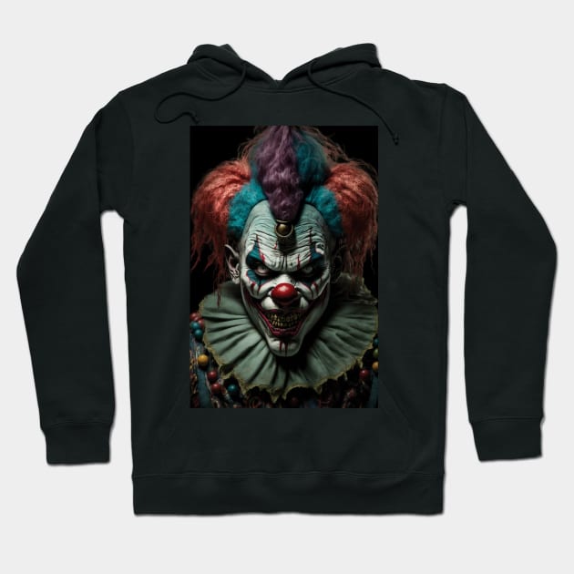 The Killer Clown's Last Stand Hoodie by PixelProphets